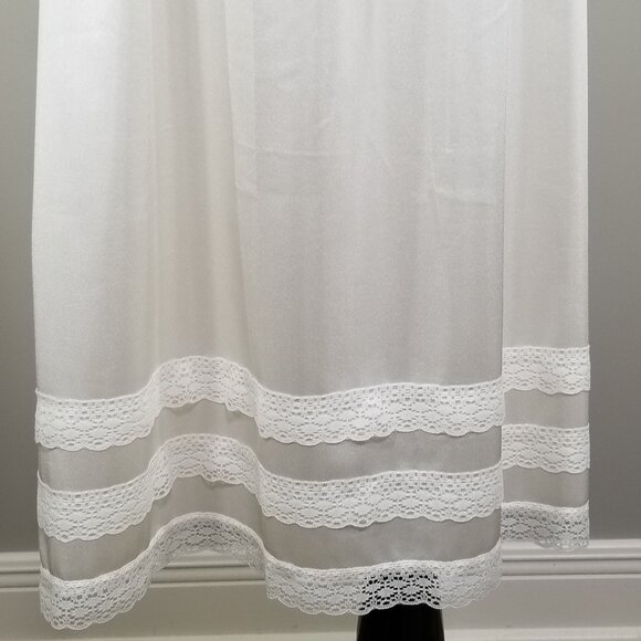 NWT Patricia Lingerie Womens 1X Custom Length Adjustable Half Slip Ivory Lace - Picture 5 of 9